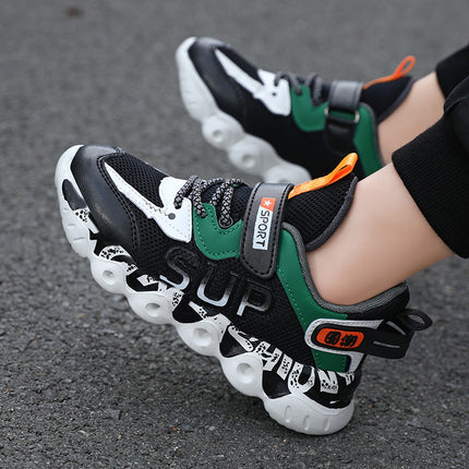 Mesh Breathable Children's Sports Shoes, Lightweight Non-Slip Breathable Mesh Running Shoes, Casual Shoes for Middle-Aged and Older Children, Drop Shipping