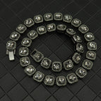 Gun black / Bracelet 7inch(18cm)