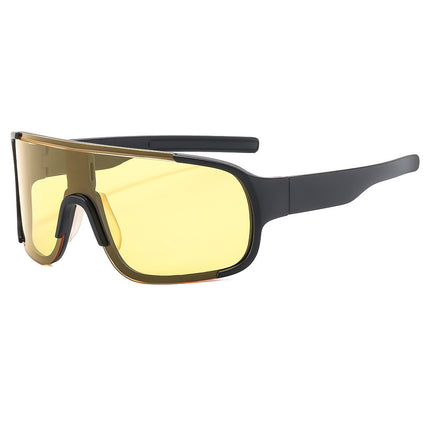 European and American Outdoor Sports Riding silver Glasses Mountaineering Night Riding Sunglasses One-piece Eye Protection Windproof Sunglasses for Men and Women