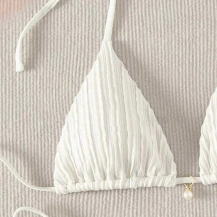 European and American New Sexy Bikini Bikini Split Swimsuit Two-piece Set Drawstring Strap Backless Cross-border Xingcheng