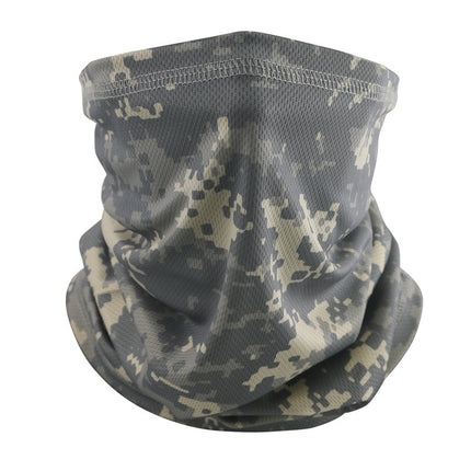 Thin Riding Mask Outdoor Camouflage Multifunctional Magic Headscarf Breathable Sweat Absorbing Neck Mesh Scarf Cross Border