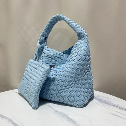 Nylon Cloth Woven Bag Cross-border Wind Diving Material Bag Large Capacity Portable Vegetable Basket Bag Chain Crossbody Bag