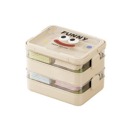 Building Block Storage Box Kidsren's Lego Toy Parts Storage Box Large Capacity Multi-Layer Storage Box with Partitions