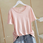 Leather pink round neck clean version / Xl 55-60kg