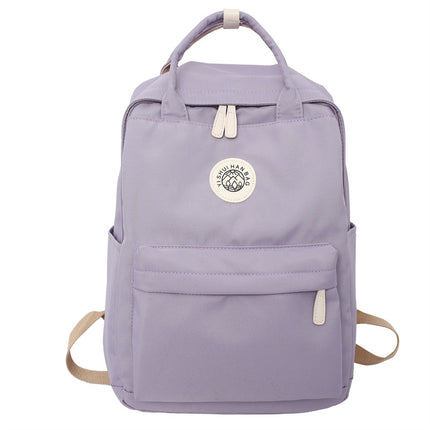 Student Schoolbag Large Capacity Fresh Sweet Backpack Western Style High Textile Commuter All-match Casual Business Computer Bag