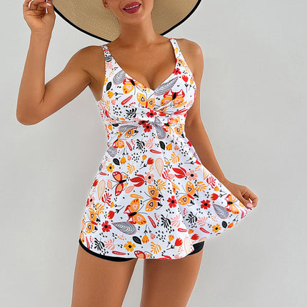 New Amazon one-piece ladies swimming dress foreign trade bikini European and American split swimsuit women manufacturers wholesale