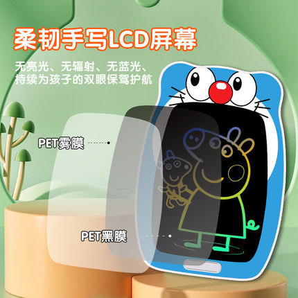New cartoon children's eye protection LCD liquid crystal handwritten electronic message board students small blackboard graffiti drawing board