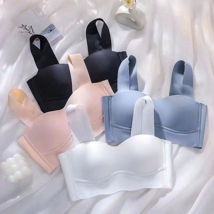 Tube top seamless sports underwear women's vest thin small chest push up top support big chest show small wireless bra