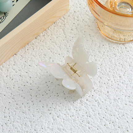 Super Fairy Romantic Butterfly Grab Clip French Temperament Acetic Acid Hair Grab Back of Head Clip Hairpin Hair Accessories Headwear Women's Spring and Summer