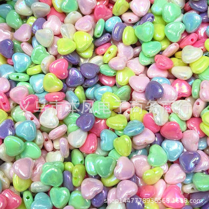 Acrylic light color plated AB colorful diy children beaded material candy AB colorful beads jewelry accessories