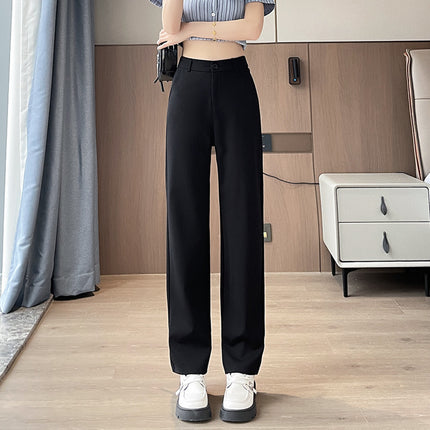Yms9258 Summer Professional Suit Pants for Women 2025 New Slim High-Waisted Casual Suit Pants for Women Narrow Straight Pants