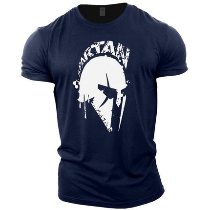 Sports Short-sleeved Men's Fitness Running Training Loose Trendy Moisture-wicking Stretch Casual Round Neck T-shirt