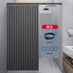 Curtain 150 width 200 height (applicable Wall width 95 to 120) / [Folding film] simple gray