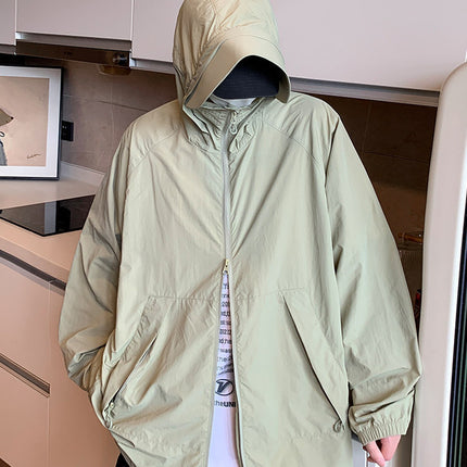UPF50 ice silk sunscreen clothing women's new breathable sunscreen clothing men's thin coat skin clothing outdoor UV protection
