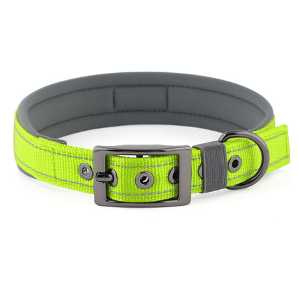 Diving Material Dog Collar Customizable Name Comfortable Neck Sleeve Large and Medium Small Dog Reflective Pet Collar