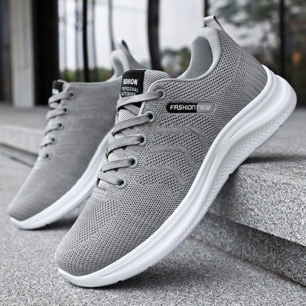 Men's Sports Shoes, New Summer Style Breathable Mesh Shoes, Soft Soles That Don'T Tire Your Feet, Running Shoes, Versatile Lace-Up Men's Shoes