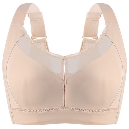 Seamless Liquid Foundation Bra for Large Busts, Slimming, Lightweight, Breathable, Gathering, Anti-Expansion, Adjustable Side Breast Support Bra