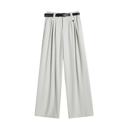 Pleated Wide-leg Pants Loose-fit Pants Casual Long Pants Multi-color Multi-size Small Tall Spring and Autumn Women