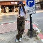 4416-1 # Brown leopard print regular / XS
