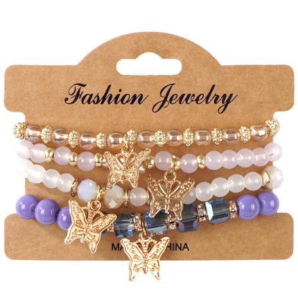 European and American Cross-Border Hot-Selling New Bohemian Bracelets Creative Tassel Multi-Layer Beaded Bracelets Fashion Jewelry