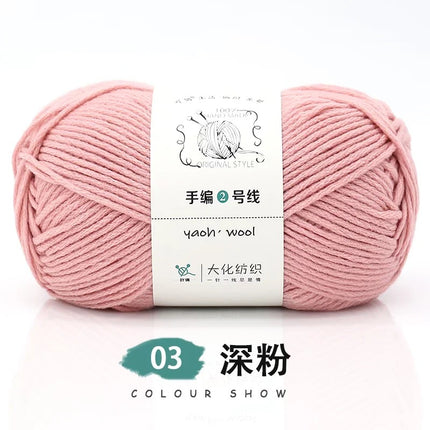 Doll hand-knitted No. 2 handmade wool woven scarf HAT medium thick coat stick needle DIY6 strand wool wholesale
