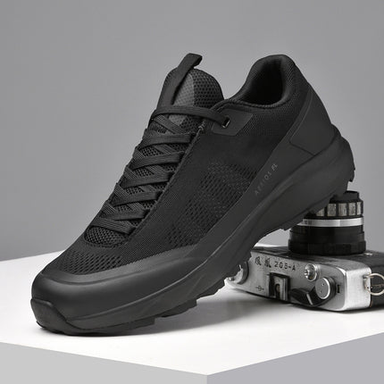 Office Men's Sports Leather Shoes High-end Sense Comfortable Lightweight Trendy Outdoor sneaker Trendy Mesh Business Shoes