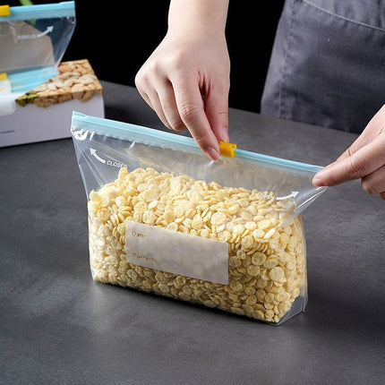 Sealed Fresh-Keeping Bag Food Household Zipper Slide Lock Thickened Refrigerator Storage Frozen Ziplock Bag Storage Bag Cross-Border