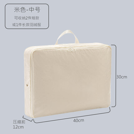 New satin duvet storage bag large fabric compressed quilt organizing storage bag moving storage bag