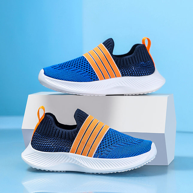 Boys Shoes Children's Sneakers Summer Single Mesh 24 New Breathable Mesh Shoes Single Mesh Slip-on Mesh Shoes for Girls