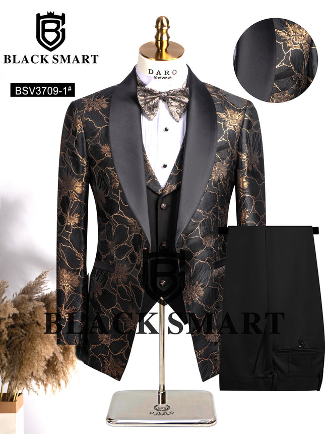2024 Autumn and Winter New Cross-border plus size Green Fruit Collar Jacquard European and American Suit BLACK SMART Dress Performance