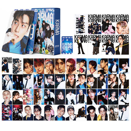 Korean Star 55 Boxed Small Cards Stray (g) I-Dle Ive Ateez Collection Lomo Cards Cross-Border