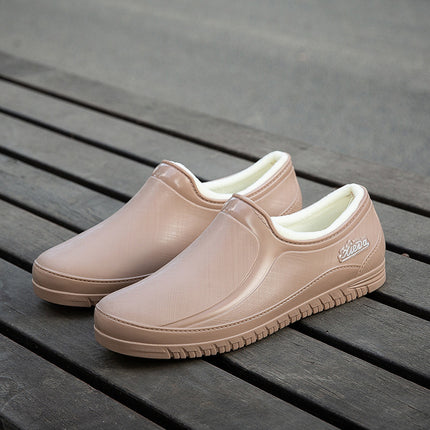 New Spring and Autumn Rain Shoes Women's Waterproof Shoes Four Seasons Low-top Lightweight Work Non-slip Soft Bottom Rubber Shoes Short Tube Export Foreign Trade