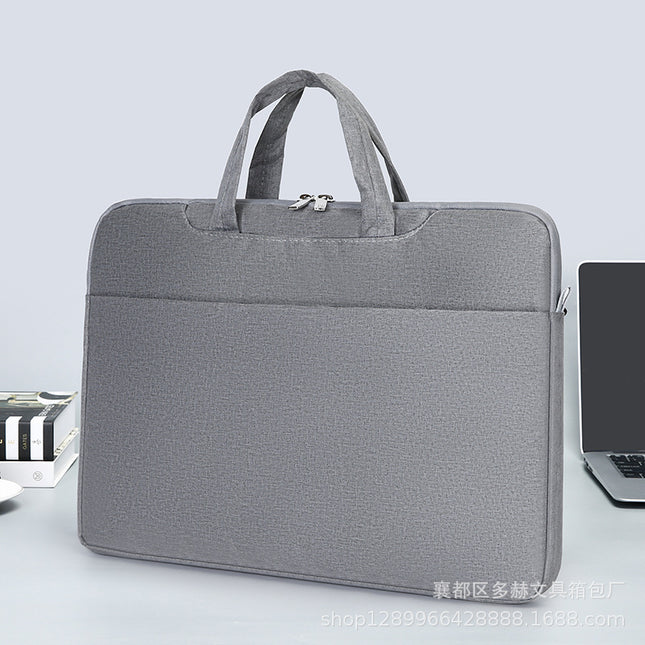 Duohe Laptop Bag Portable Fleece Shock-proof Cotton Inner Bag Briefcase Waterproof Crossbody Printable