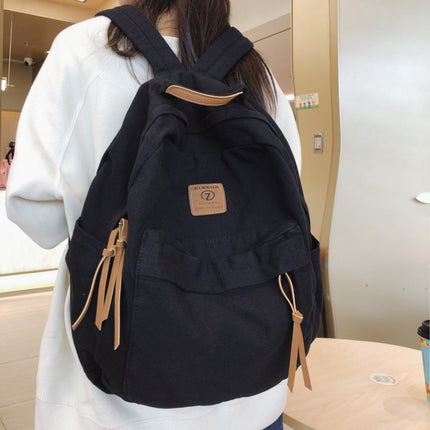 Schoolbags for Men and Women, Backpacks for Middle and High School Students, Travel Lightweight Backpacks, Large-Capacity Casual Canvas Travel Bags
