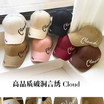 Designer Baseball Cap Versatile Romantic Casual Hat Face-Slimming Duckbill Cap Stylish Couple Unisex
