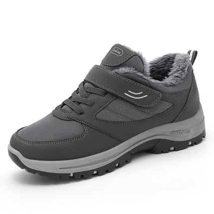 Women's Cotton Shoes 2025 Couple's Walking Warm Cotton Boots Factory Direct Sales Casual Fleece-Lined Plus Thick Snow Boots for Middle-Aged and Elderly People