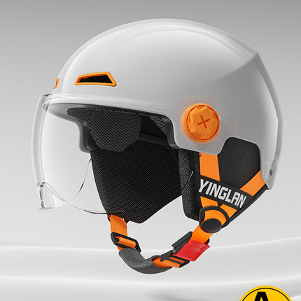 [Aerozen1.0 Helmet] Women's Electric Bike Helmet with 3C Certification, Men's Half Helmet for Motorcycle Riding, Starry Sky Edition