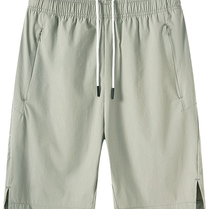 Men's Ice Silk Sports Shorts Summer Breathable Quick-Drying Thin Casual Versatile Stretch Five-Point Pants for Men 2332850
