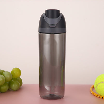 New Sports Plastic Cup Space Cup Men's and Women's Car Outdoor Straight Cup Fashion Double Drinking Lid Large Capacity Direct Drinking Cup