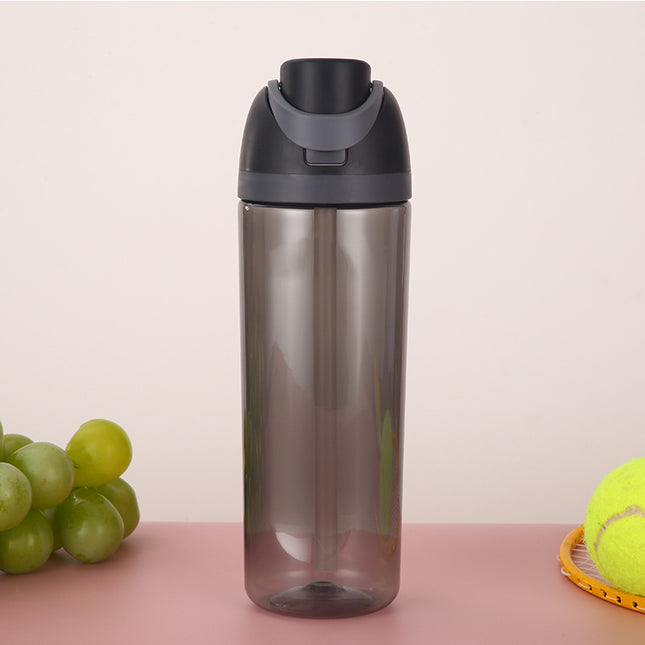 New Sports Plastic Cup Space Cup Men's and Women's Car Outdoor Straight Cup Fashion Double Drinking Lid Large Capacity Direct Drinking Cup