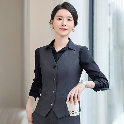 Professional Vest Suit Female Hotel Sales Office Waiter Formal Suit Vest Vest Property Teacher Work Clothes