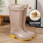 659 high tube khaki + plush cotton cover / 36