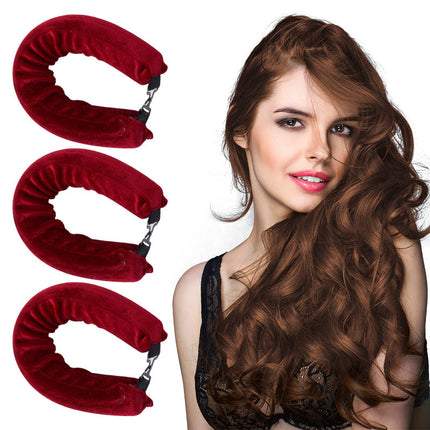 Cross-border new thick lazy sleeping non-hot curly hair curler European and American simple hair curler hook in stock wholesale