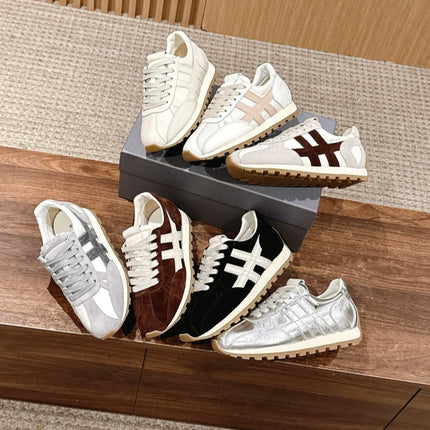 Foreign Trade German Training Shoes Women's Casual Shoes 2025 Spring and Autumn Versatile Sports Casual Retro Couple Shoes White Shoes