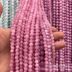 4mm (about 90) a piece / Pink grain chalcedony