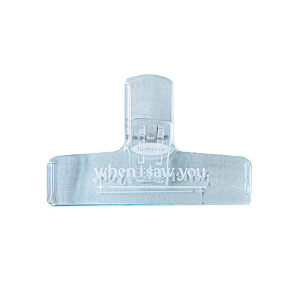 RosyPosy Soft Saw You Clip Transparent Air Acrylic Hand Account Clip Receipt Clip Sealing Clip