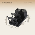 Double row black + basket