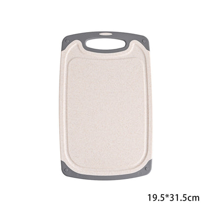 Cross-border wheat straw cutting board kitchen multifunctional double-sided cutting board cutting board chopping board 3 suit food supplement board
