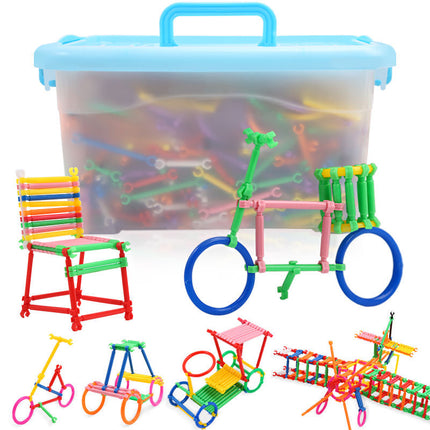 Smart bar puzzle stitching building blocks toys wholesale kindergarten 3-year-old patchwork 61 gift a generation of hair