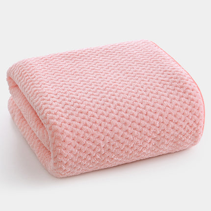 Coral Fleece Wide Auspicious Pineapple Pig Increase Bath Towel Soft Absorbent Hair-free Beach Towel Quick-drying Bath Towel